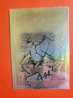 1991 IMPEL MARVEL UNIVERSE SERIES 2 - THE INCREDIBLE HULK HOLOGRAM INSERT #H-2 - Image 1 of 4