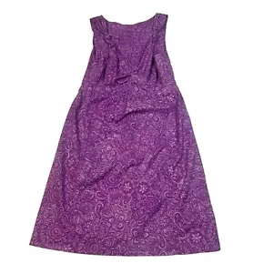 Athleta Nearly Knotical Fit & Flare Tankkleid Damen Gr. 6 lila Blumenmuster Paisley - Bild 1 von 9