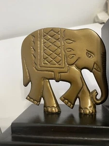Set 2 Fermalibri Elefante in Resina Vintage India - Foto 1 di 11