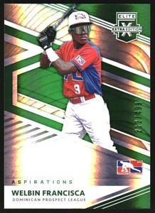 2020 Elite Extra Edition Aspirations Green #185 Welbin Francisca /499