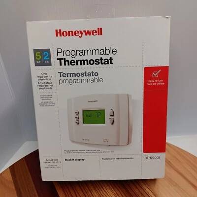 Honeywell Home 5-2 Day Programmable Thermostat RTH2300B No Mounting Hardware - Image 1 of 4