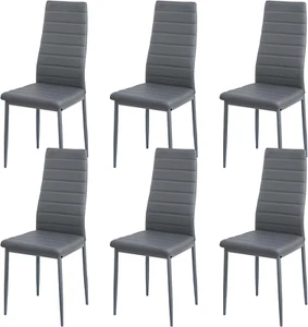 Set 6 Sedie Sala Da Pranzo Sedia Pranzo Sedie Stile Nordico Con Schienale Alto M - Foto 1 di 12
