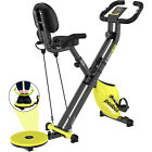 Green Upright Stationary Exercise Bike 3 in 1 Indoor Cycling Cardio Workout Bike