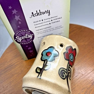 Scentsy Ashbury Plug In Wax Warmer Boho Floral Retired Flowers - Picture 1 of 14