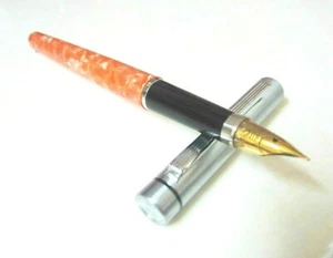 Lovely Coral marbled coloured body Classic Triumph Nib Fountain Pen - Picture 1 of 6