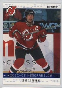 2002-03 ITG Be A Player Memorabilia Sapphire /100 Scott Stevens #171 HOF