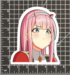ZERO TWO Darling In The Franxx STICKER DECAL -Mad 002- 4 Different Sizes - Picture 1 of 5