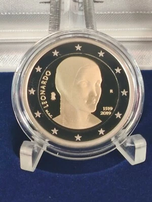 Italie. 2 Euro 2019 "Leonardo" Proof - Photo 1/4
