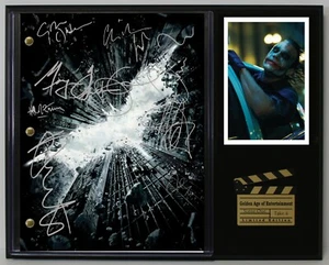 Dark Knight Reproduction Signed Movie Script Wood Plaque Display  - Picture 1 of 7