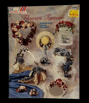 Vintage 1991 Westrim Crafts Flowers Forever Craft  Booklet B116 • 6.71€