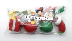 Set of 4 Disney Antenna Toppers - Christmas - Mickey/Minnie/Pluto/Donald Present - Picture 1 of 3