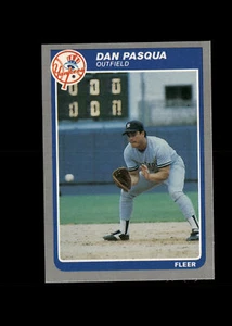 Dan Pasqua - 1985 Fleer Update Card #U-86 - New York Yankees + Free Ship - Picture 1 of 2