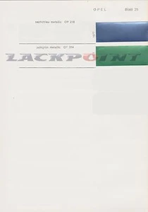 1 L. Vernice base pronta da spruzzare auto d'epoca adatta per Opel verde giada metallizzato 314 Au - Foto 1 di 1