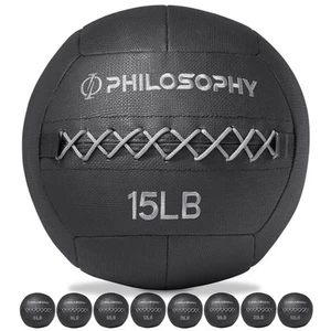 Wall Ball, 6-30 LB - Soft Shell Weighted Medicine Ball with Non-Slip Grip - Picture 1 of 57