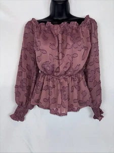 Blusa boho con hombros descubiertos floral rosa de tomate Jealous para mujer talla pequeña - Imagen 1 de 5