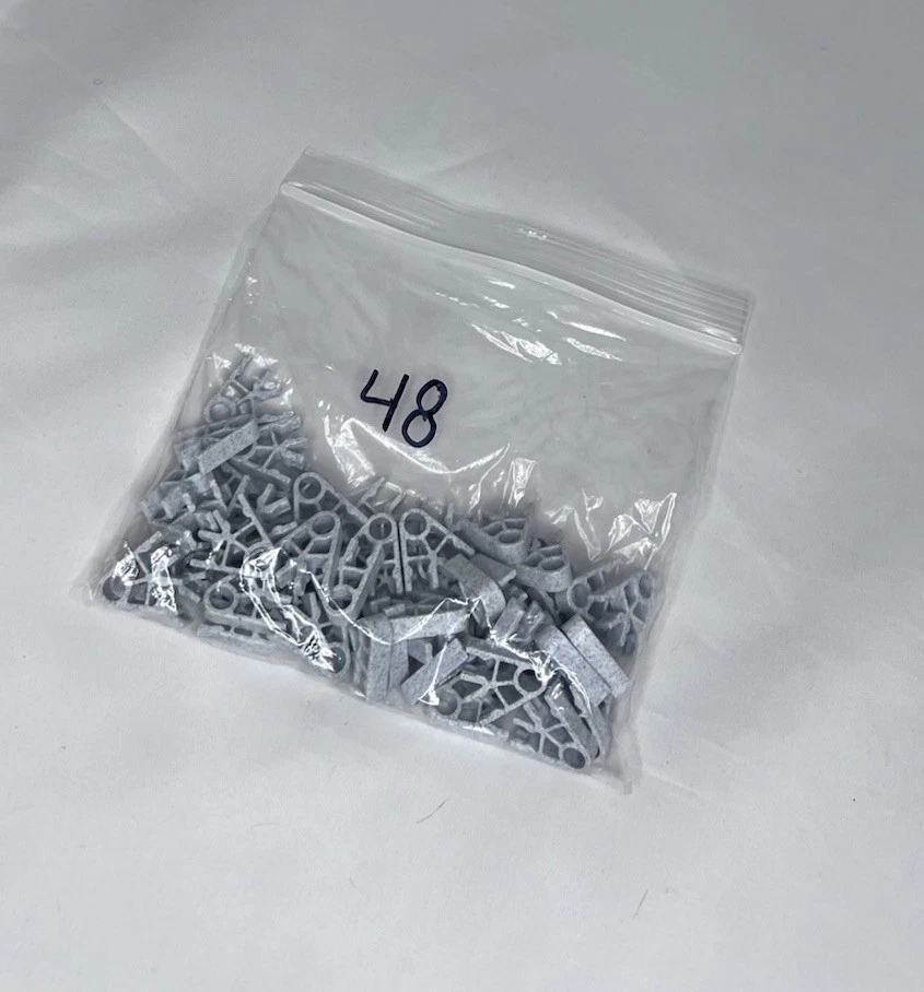 K’NEX Screaming Serpent Roller Coaster Parts Only-Stone Gray Connectors (48 PCs) - Image 1 of 1