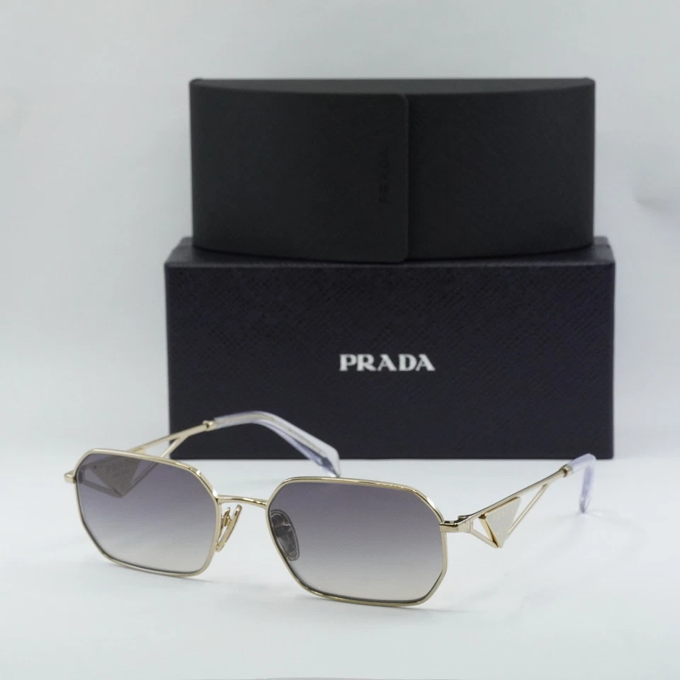 PRADA PR A51S ZVN30C Pale Gold Grey Gradient Women's 58 mm Sunglasses