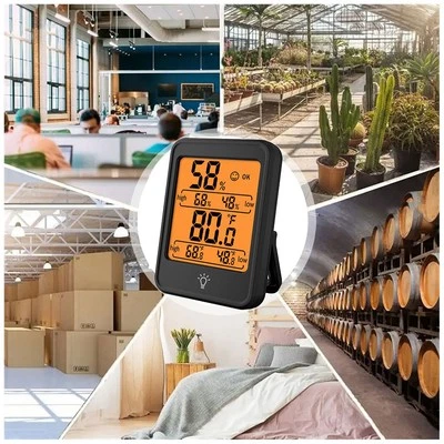 Easily Readable Indoor Digital Display Thermometer and Humidity Sensor - Image 1 of 4
