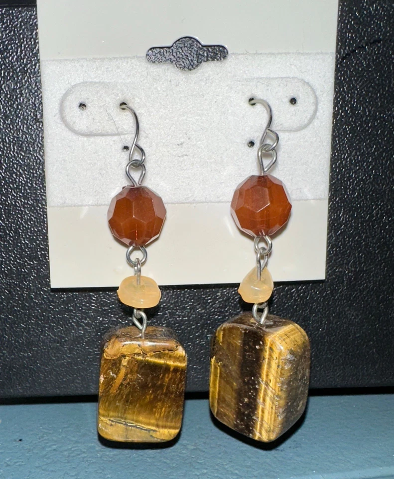 Tiger Eye Earrings  - Image 1 of 2
