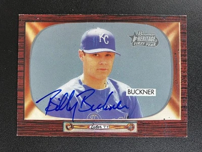 Billy Buckner 2004 Bowman Heritage Royals In Person IP TTM Signed Auto Autograph - Image 1 of 3