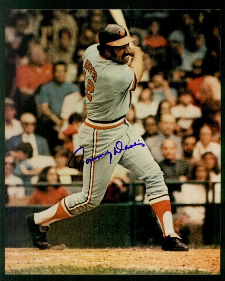 767, Tommy Davis, Original Signed/Autograph, 8x10 Photo, Orioles, "1972-75" - Image 1 of 3