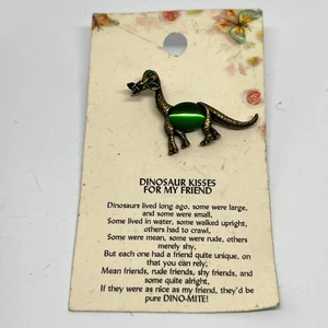 Dinosaur Friendship Gift Pin Badge Present Souvenir Cat's Meow Alberta Canada - Picture 1 of 3