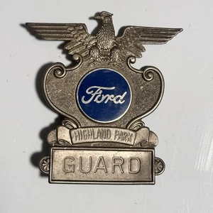 Vintage Ford Motor Company Highland Park Auto Plant Security Guard Badge #000066 - Picture 1 of 10