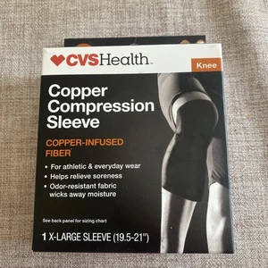 New In Box Infused Copper Compression Sleeve KNEE Swelling Reducing Sz XL - Picture 1 of 1