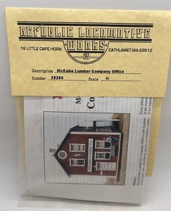 Republic Locomotive RLW N-Scale McCabe Lumber Co Wood Model Kit 28285 **NEW** - Picture 1 of 4