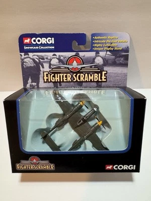 Corgi Fighter Scramble P-38 Lightning – Showcase Collection WWII Die-Cast Plane  - Image 1 of 3