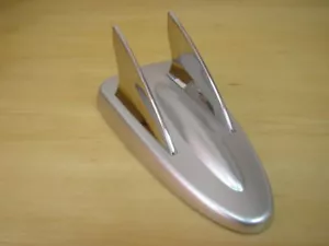 CAR ROOF Decorative Antenna CHROME SILVER BASE COOL - Picture 1 of 1
