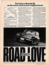 1971 Renault 16 Wagon/Hatch, 'ROAD LOVE' Standard-Size USA Magazine Ad
