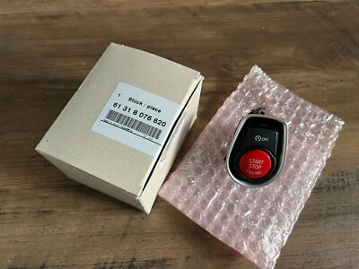 BMW 1 2 3 4 F-series Genuine Star Stop Ignition Button Switch RED 61318076620 - Image 1 of 4