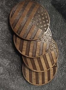 Set of 4 tree of life coasters MADE IN USA - Picture 1 of 2