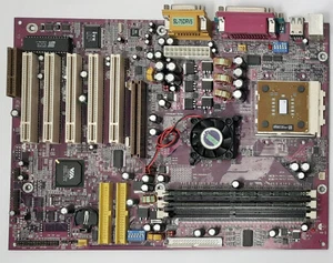 Soltek SL-75DRV5 Sockel A AGP retro Mainboard + AMD Athlon XP 2400+ + 1GB RAM - Afbeelding 1 van 4