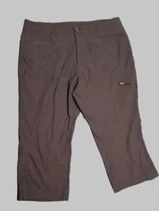 Pantalones capri Eddie Bauer para mujer mezcla de nailon talla 14 grises ligeros elásticos - Imagen 1 de 4