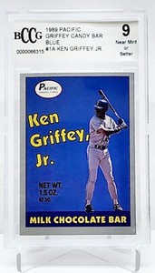 KEN GRIFFEY JR 1989 PACIFIC BLUE CANDY BAR PROMO RC ROOKIE BCCG 9 RARE