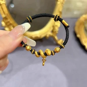 Handmade Spirit Snake 22K 23K 24K THAI BAHT Gold GP Bracelet - Picture 1 of 4