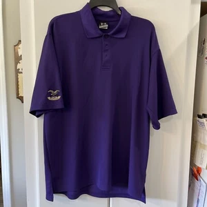 Under Armour Heatgear Golf Polo Shirt Men’s Size XL Purple NAS Pensacloa - Picture 1 of 8