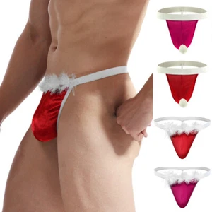 Slip Uomo Babbo Natale Festa di Natale Cosplay Costume Mutande Mutande - Foto 1 di 26