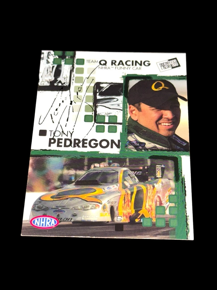 Tony Pedregon 2005 PRESS PASS RACING #24 autographed FUNNY CAR NHRA card RARE - Image 1 of 1