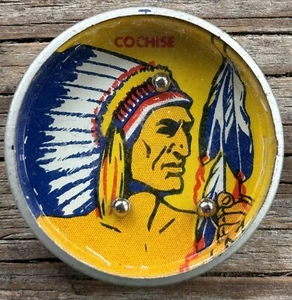 Vintage Nabisco Shredded Wheat Juniors Litho Tin Toy “Cochise” - Picture 1 of 3
