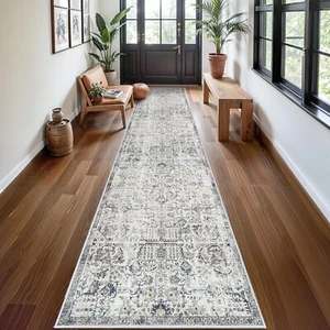 3x14 Washable Runner Rug - Vintage Hallway Runner Rugs with Non Slip Backing ... - Picture 1 of 7