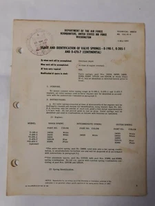 5-Continental Technical Order No. 02a-40-6-7-8-9-10 1943, 1944, 1950 Originals - Bild 1 von 7