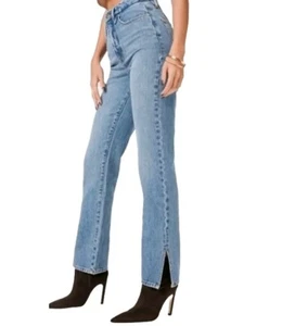 Jeans Good American para mujer talla 10 Good Boy dobladillo recto lavado claro - Imagen 1 de 13