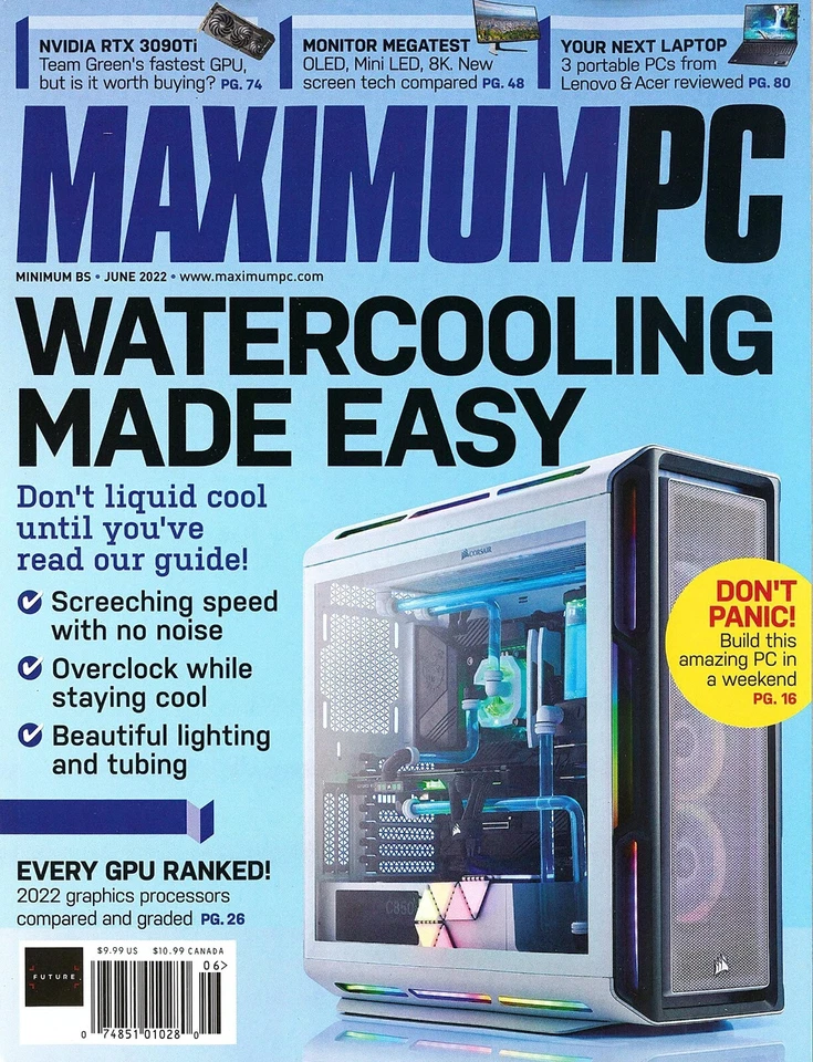 MAXIMUM PC MAGAZINE | JUN 2022 | WATERCOOLING MADE EASY - Image 1 of 1