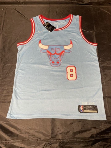 REPLICA Chicago Bulls Zach Lavine Nike City Swingman Jersey Men's Size 50 Cover