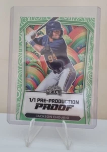 2024 Leaf Metal 1/1 Pre Production Proof Jackson Chourio - Bild 1 von 1