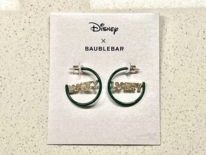 Disney Mickey Mouse “Lucky” Hoop Earrings – Baublebar NEW - Picture 1 of 2