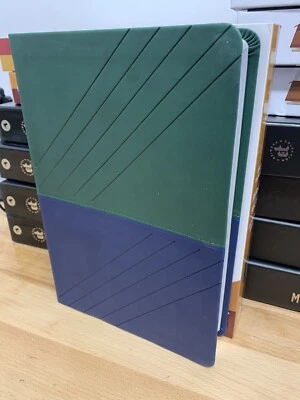 Biblia bilingue Reina Valera 1960 / NKJV, bilingual bible , Azul  Verde.learther - Image 1 of 4